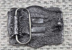 Vintage Bergamot Brass Works Belt Buckle Mens Alaska Is What America Was 1981