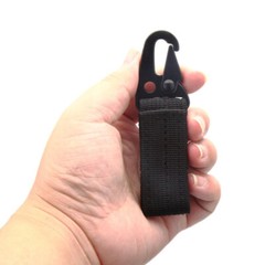 Tactical Nylon Molle Buckle Hook Carabiner Key Chain Key Clip Belt Metal Hook