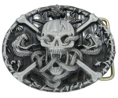 Skull Skull Belt Buckle Biker Rocker Buckle USA Western Country Style