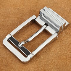 New Reversible Belt Buckle Replacement Pin Buckle Rectangular Silver US