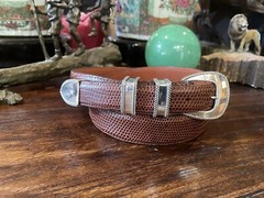 Horst Schrader James Reid Style Sterling Silver Belt Buckle 35-37-1.25-1”🦎✅