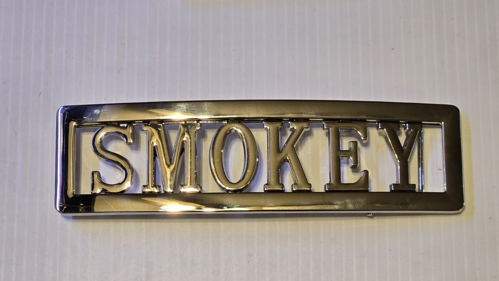 SMOKEY Custom Personalized Name Belt Buckle -Put your name or word on Buckle