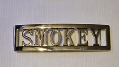 SMOKEY Custom Personalized Name Belt Buckle -Put your name or word on Buckle