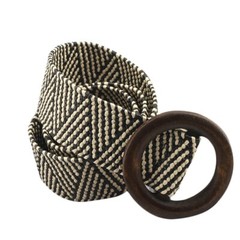Ceinture de taille tressée en bois pour femme | Style Boho, Vintage, boucle