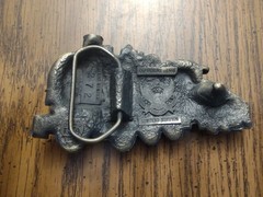 1980 Vintage Collectible Brass Train Belt Buckle Limited Edition HEAVY DUTY!