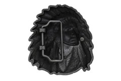 Men Women Silver Metal Western Belt Buckle Cowboy Native American Indian Unisex
