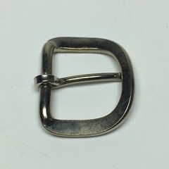 Vintage Replacement Belt Buckle Fits 1.2&Prime; Strap – Simple Basic Silver Tone 6A
