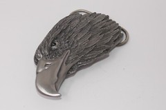 Siskiyou 1989 Bald Eagle Head Metal Belt Buckle #A-85