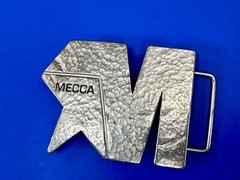 Mecca Vintage Clothing Line Textured Silver Color Belt Buckle