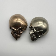 Copper Skull Buckle Hand Crafted Leather Belt Buckle DIY Hardware