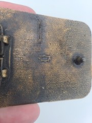 Vintage Mitsubishi Excavator Belt Buckle Construction Heavy Equipment USA