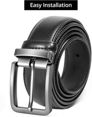 QWORK Belt Buckle, 2 Pack 1 3/8&Prime;(35mm) -1.5&Prime;(40mm) Reversible Belt Buckle Replac