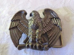 Avon Eagle Brass Tone Belt Buckle