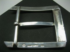 STERLING SILVER 925 BUCKLE AVAILABLE FOR 1&Prime; 1-1/8&Prime; 1-1/4&Prime; 1-3/8&Prime; 1-1/2&Prime; BELTS