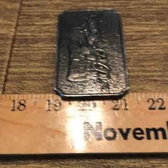Vintage VTG 1974 Stagecoach Covered Wagon Wyoming Arts Belt Buckle