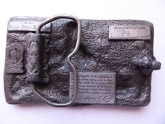 1984 American Fishermen Commemorative Belt Buckle Limited Edition Arroyo Grande