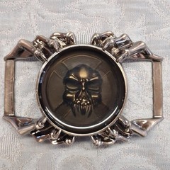 Skull Finger Hand Bones Resin Pewter Belt Buckle Punk Rocker Goth Skeleton Bones