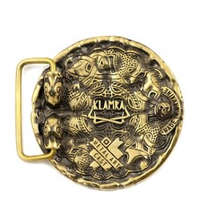 Vegvisir belt buckle, Viking compass solid brass buckle, Scandinavian buckle