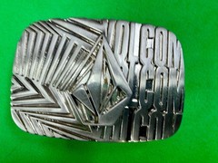 Volcom Skateboard Surfer Board Sports Apparel Advertising Promo 90s Belt Buckle
