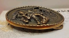 1980 Brass All Around Cowboy Oklahoma Western Bucking Horse Belt Buckle