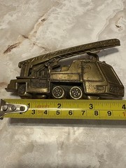 Ladder Firetruck Belt Buckle Brass Fire Truck Engine BBB