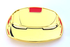 Iron Man Helmet Gold Tone Belt Buckle 2010 Marvel Comics