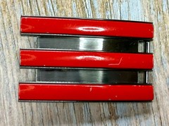Adidas Golf 3 Stripe Red Gray Color – Trophy Award Style Sports Belt Buckle