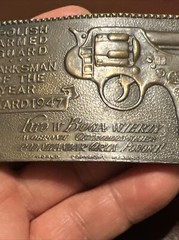 1947 POLISH ARMED GUARD MARKSMAN BELT BUCKLE TIFFANY STUDIO NY – Lewis Chicago