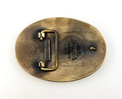 Tony Lama Solid Brass Standing Horse Belt Buckle Cowboy Horse R Henderson Vintag