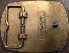 Vintage Original Handyman Club of America Life Member 1996 Brass Belt Buckle
