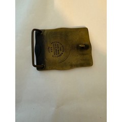 Vintage 1983 Arco Metals Company Logan Plant Project Solid Brass Belt Buckle USA