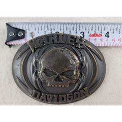 Harley Davidson Willie G Skull Belt Buckle 2008 Brass 97830-08VM