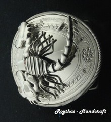 MADE BY ORDER MEN BELT BUCKLE HANDMADE STAINLESS STEEL SCORPION