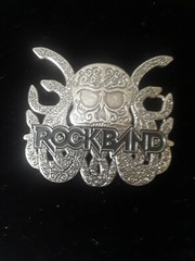 Rock Band Video Game Xbox Skull Metal Belt Buckle New Rock n Roll Rare Gothic