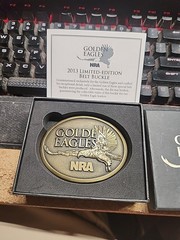 NRA Golden Eagles 2013 Commemorative Belt Buckle NEW