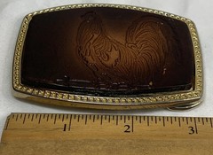 Alumaline Vintage Chicken Belt Buckle