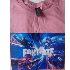 Fortnite T-Shirt Pink Graphic Tee Gaming Top Short Sleeve #3C