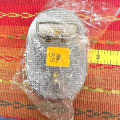 Vintage Half Dollar Coin Belt Buckle NOS DEADSTOCK 70s Silver Tone Black