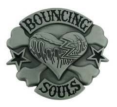 Heart Belt Buckles Bouncing Souls Halloween Party Costume New Men Women Gunmetal