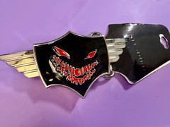 DISTURBED Creepy Face American Heavy Metal Band Logo 2009 Bravado Belt Buckle