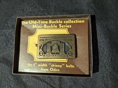 RARE BRAND NEW Vtg ODEN BRASS BELT BUCKLE US POSTAGE STAMP 76 USA AMERICAN