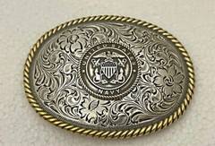 United States Navy Western Style Buckle