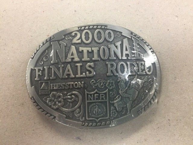 2000 National Finals Rodeo Hesston Adult Belt Buckle