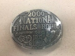 2000 National Finals Rodeo Hesston Adult Belt Buckle