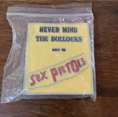 Vintage Sex Pistols Belt Buckle Never Mind The Bollocks Metal Yellow Punk Rock