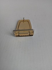 Rare 70s Ferrari Men&rsquo;s Metal Autogrip Belt Buckle Gold Black Red Car Geometric