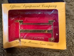 Marine Corps Gold Anodized Brass Belt Buckle « Never Polish »