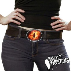 Fire Eyeball Belt Buckle – Halloween Monster Cosplay Handmade Buckle -147-E