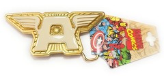 Captain America Belt Buckle Gold Collectors Edition Marvel Comics Gold Platted