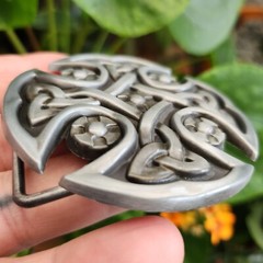 Celtic Knot Belt Buckle Shield Cross For 40mm Belt Pagan Norse Viking Gift Uk